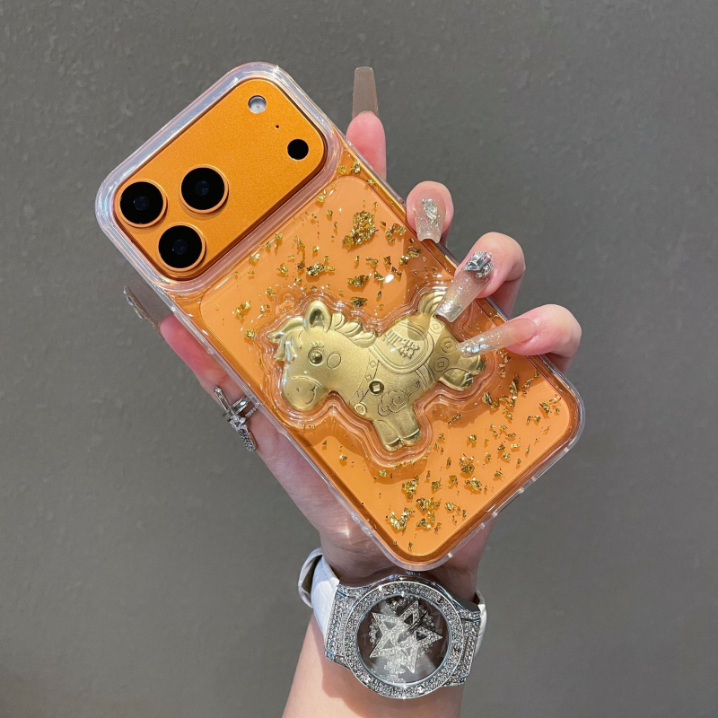 Husă pentru iPhone, bază de adeziv, antișoc, rezistentă la uzură și la cădere, prelucrare prin presare la cald, compatibilă cu iPhone 11–17