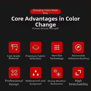 Automobilio vidaus filmas su 3D Cat Eye efektu ir anglies pluošto tekstūra (PVC; Aukštos temperatūros atsparumas; 2 metų garantija)