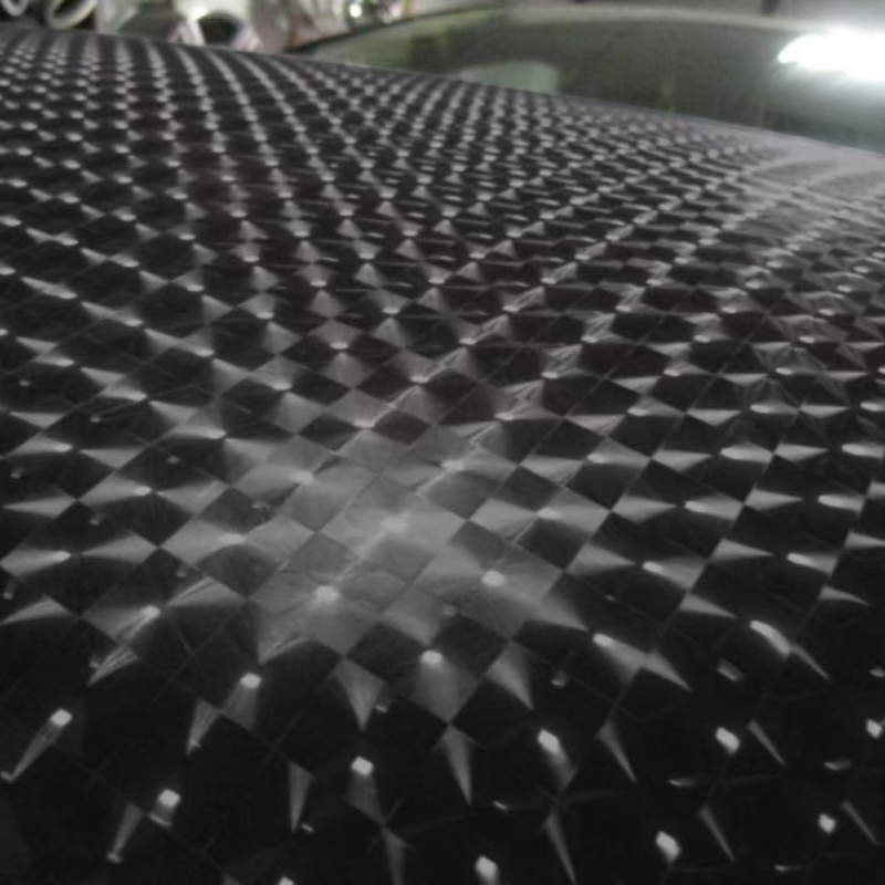 Automobilio vidaus filmas su 3D Cat Eye efektu ir anglies pluošto tekstūra (PVC; Aukštos temperatūros atsparumas; 2 metų garantija)