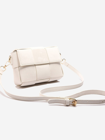 Geantă de umăr în stil urban minimalist, material PU, formă pătrată orizontală, căptușeală din nylon, închidere cu capac