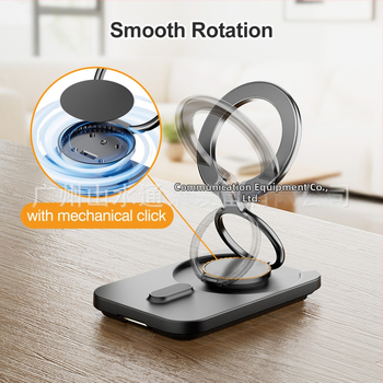 Išmaniojo telefono dėklas su MagSafe kortelių laikikliu ir daugybės kampų metaline stovu - PU oda, universalus, vienos spalvos raštas