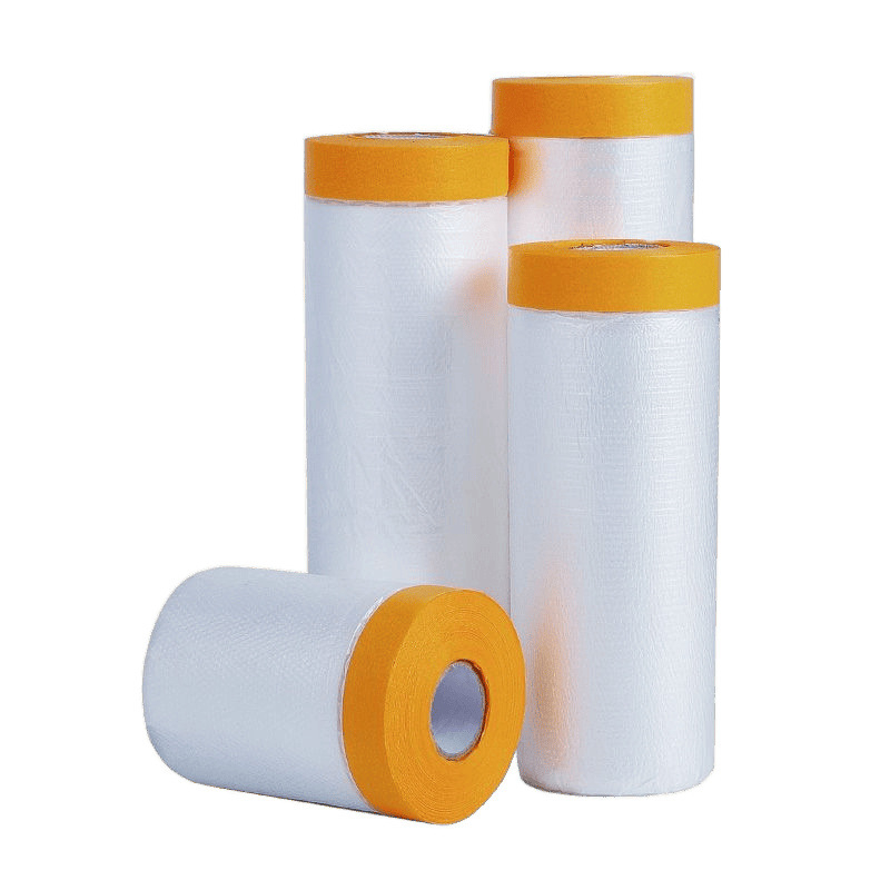 Жълто маскиращо фолио за декорация и боядисване на автомобили, маскираща хартия, прахоустойчива защита на стая — PE, серия 1