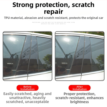 TPU aizsargplēve Changan Uni-K centrālajam stabiļim un lukturiem, caurspīdīga, izturīga pret augstām un zemām temperatūrām, universāla saderība