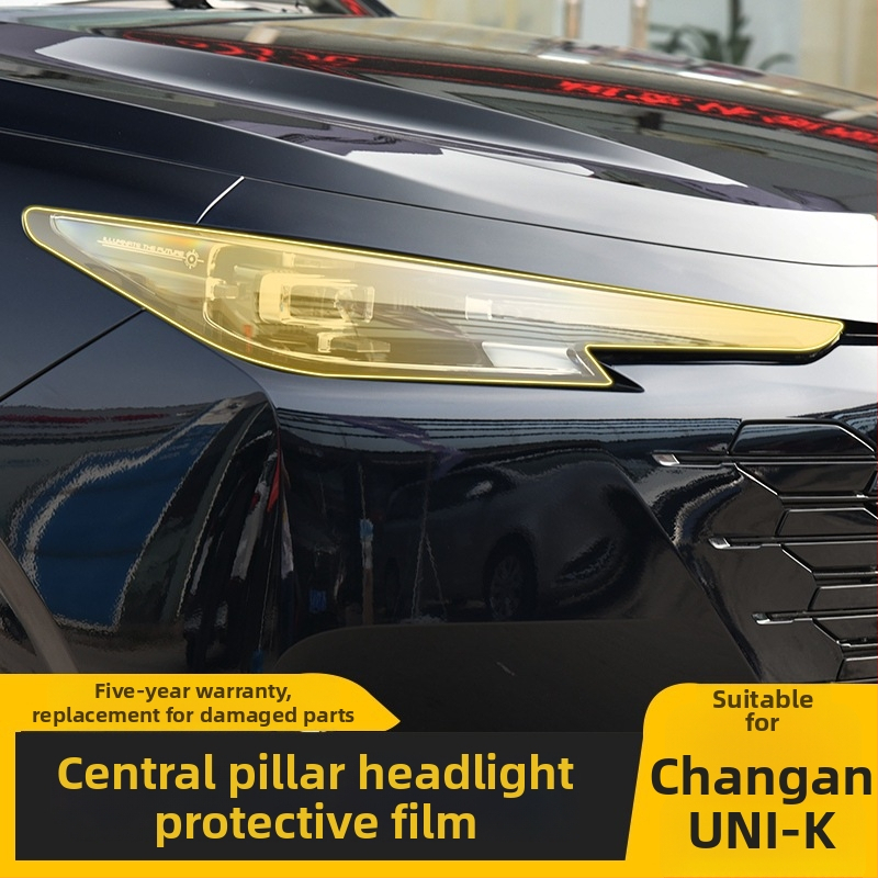 TPU aizsargplēve Changan Uni-K centrālajam stabiļim un lukturiem, caurspīdīga, izturīga pret augstām un zemām temperatūrām, universāla saderība