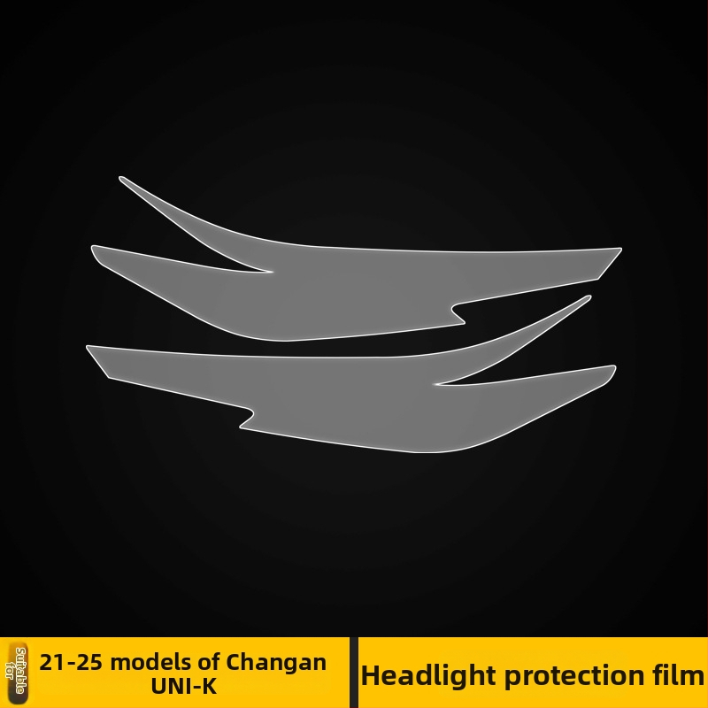 TPU aizsargplēve Changan Uni-K centrālajam stabiļim un lukturiem, caurspīdīga, izturīga pret augstām un zemām temperatūrām, universāla saderība