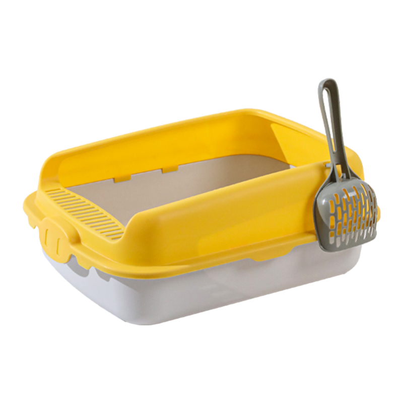 Taotaopets PiPi Tao Kutija za mačji pijesak, poluzatvorenog tipa, kvadratnog oblika, PP materijal