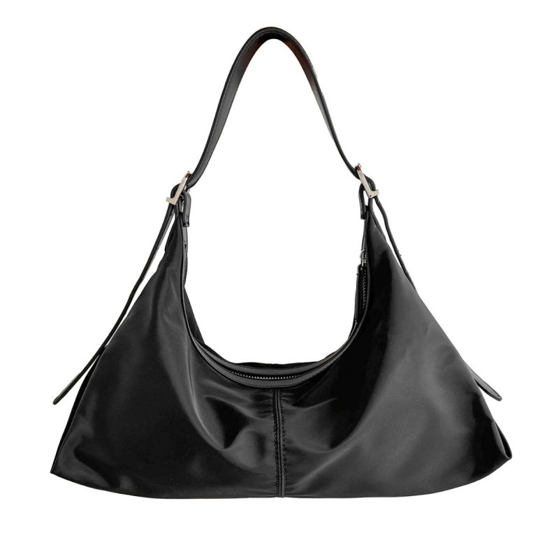 Nylonová dámska taška cez rameno, tvar vankúša, zapínanie na zips, podšívka z polyesteru, skrytá zipsová kapsa a kapsa na ID, mestský jednoduchý štýl