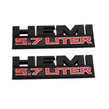 RAM1500/2500 dekorativni HEMI 5.7 ABS logotip, prilagodljiv, samoljepljiv, ugradnja, uzorak kao na slici