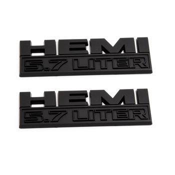 RAM1500/2500 dekorativni HEMI 5.7 ABS logotip, prilagodljiv, samoljepljiv, ugradnja, uzorak kao na slici