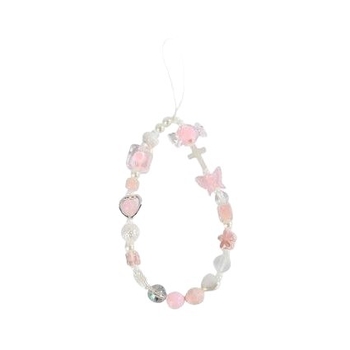 Pandantiv pentru telefon — acrilic creativ, formă de cruce, tehnică de ștampilare, decorativ