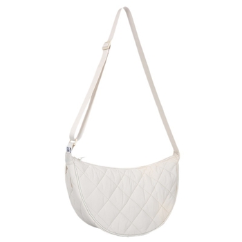 Geantă unisex din nylon, în formă de dumpling, cu căptușeală din poliester și buzunar pentru telefon