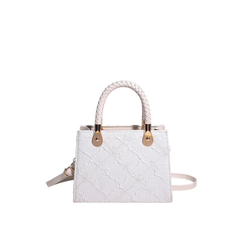 Geantă de umăr cu formă pătrată mică, PU material, fermoar, buzunar intern pentru telefon, curele duble