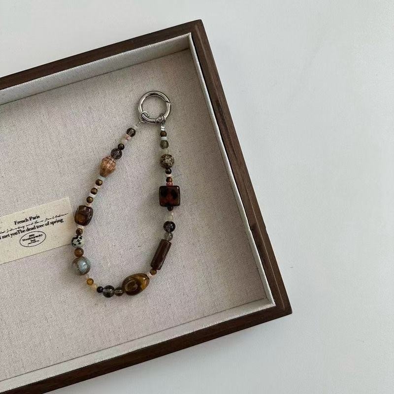 Lanyard pentru telefon cu design inovator în stil chinezesc retro, realizat manual din sfoară PVC, cataramă metalică