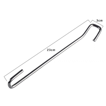 Set auto: cârlig portbagaj și reținere ușă | oțel inoxidabil • brand KNS • varietate Scraper