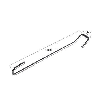 Set auto: cârlig portbagaj și reținere ușă | oțel inoxidabil • brand KNS • varietate Scraper