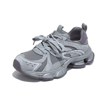 Ženske tenisice s platformom, 3–5 cm visina platforme, gornji dio od umjetne kože + tekstila, prednje vezivanje, zaobljeni vrh