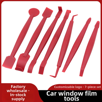 7gab komplekts automobiļu filmas uzklāšanai ar malu joslām, skrāpi un plaisu griešanas rīku