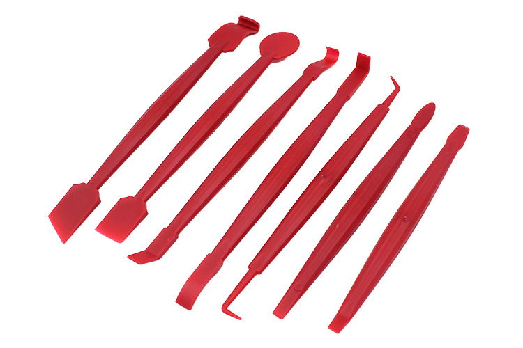 7gab komplekts automobiļu filmas uzklāšanai ar malu joslām, skrāpi un plaisu griešanas rīku