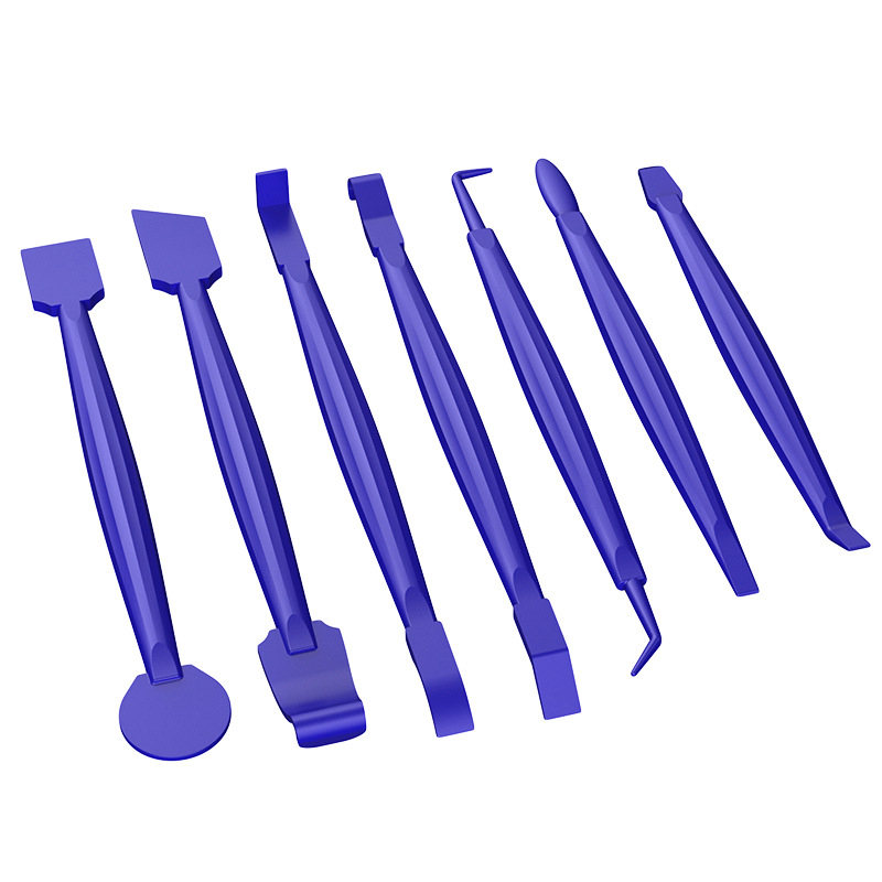 7gab komplekts automobiļu filmas uzklāšanai ar malu joslām, skrāpi un plaisu griešanas rīku