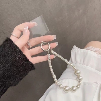 Lančić za mobitel s perlama — DIY dizajn, elastičan pamučni užet, metalna kopča
