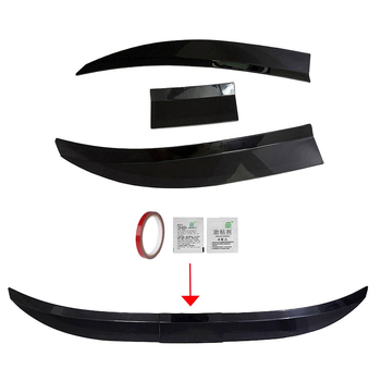 Spoiler spate pentru sedan, ABS, reglaj în trei trepte, montaj cu bandă adezivă — Kafu