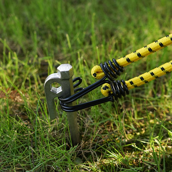 Selpa elastinė virvė aukšto elastingumo su dvigubais geležiniais kabliukais, skirta palapnėms, skalbinių linijai, stovyklavimui ir bagažo pakavimui