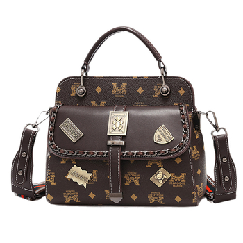 Női crossbody táska – utcai divat, retro dizájn, PU anyag, Messenger-stílusú táska, cipzáras nyitás, belső cipzáras zseb és telefonzseb