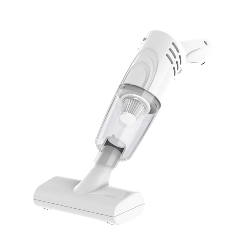 Безжичен ръчен вакуум за премахване на акари - преносим сух прахосмукач с плосък накрайник и глава за акари, вградена батерия 1000-1600 mAh, USB захранване, всмукване 4100-5000 Pa, 16 W, до 1 ч работа