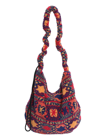 Crossbody kosár formájú táska, városi minimalist stílus, poliészter anyag, cipzáras záródás, vízszintes négyzetes sziluett