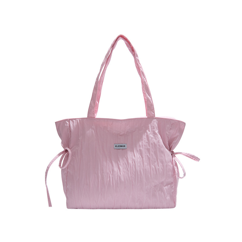 Női tote táska (városi minimalist stílus, nejlon, függőleges négyzet alak, cipzáras nyitás, poliészter bélés)