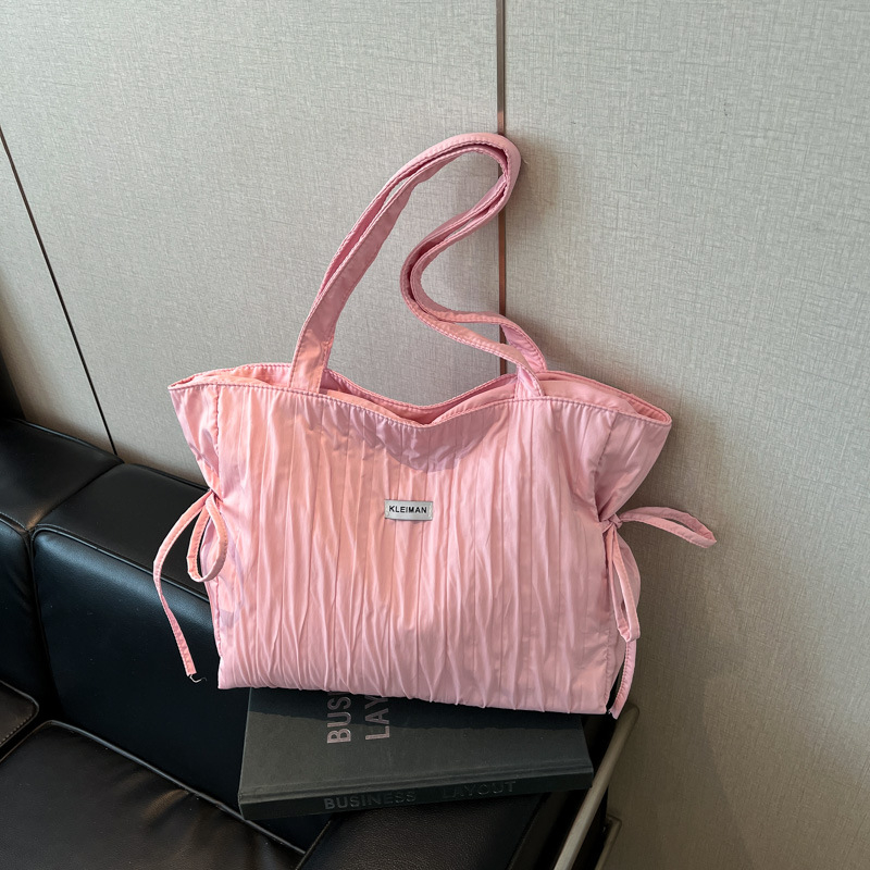 Női tote táska (városi minimalist stílus, nejlon, függőleges négyzet alak, cipzáras nyitás, poliészter bélés)