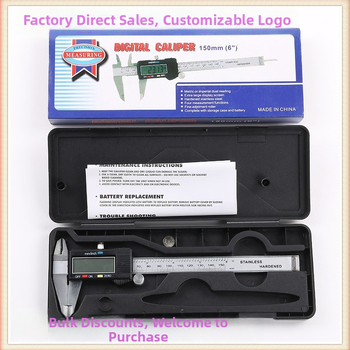 Huibin digitālais kalipers, nerūsējošā tēraudā un cinka sakausējā konstrukcija, elektroniskais displejs
