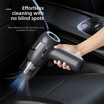 Prenosný bezdrôtový vysávač do auta s výkonným saním; ručný a kompaktný; 5 V, 35 W, 5500 Pa, nabíjateľný