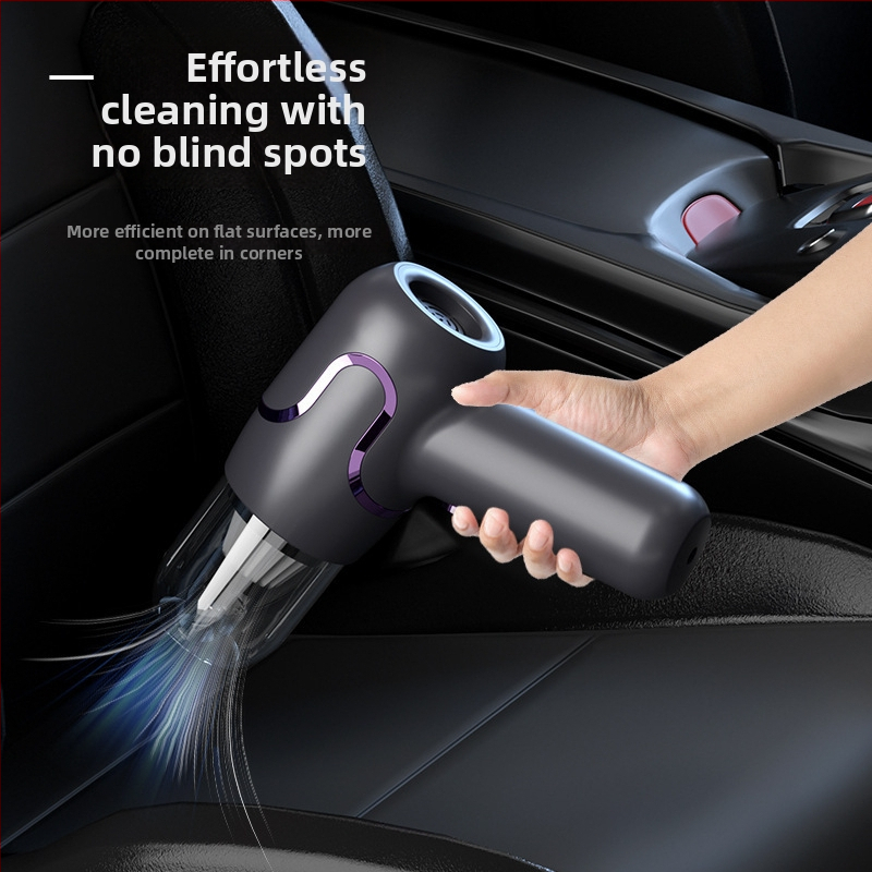 Prenosný bezdrôtový vysávač do auta s výkonným saním; ručný a kompaktný; 5 V, 35 W, 5500 Pa, nabíjateľný