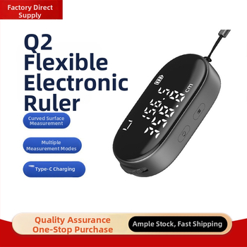 Duke Q2 elastīgā elektroniskā lineāla virsmas mērījumiem, ar vairākiem režīmiem, Type-C uzlāde, augsta precizitāte, pārnēsājama