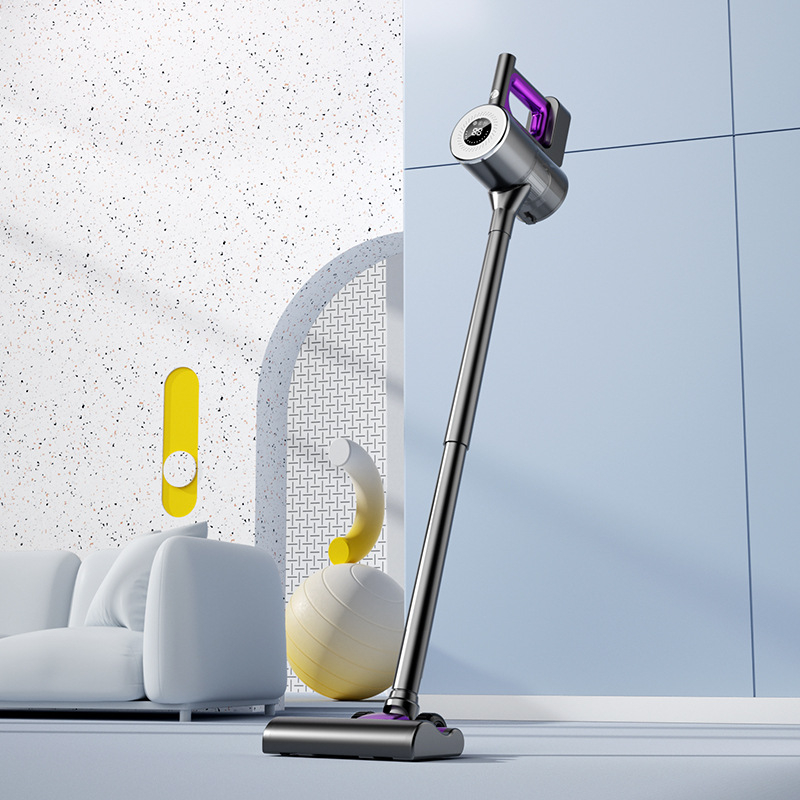 Безжичен автомобилен вакуум с интегриран моп и 2-в-1 приставка за всмукване, преносим домашен почистващ уред, 140W, USB захранване, вградена батерия 1601–2000 mAh, сухо почистване/килими, шум под 36 dB