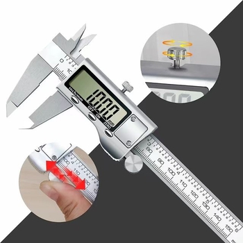 Luxurious blade Elektronički digitalni mjerni kaliper, metalno kućište, nehrđajući čelik