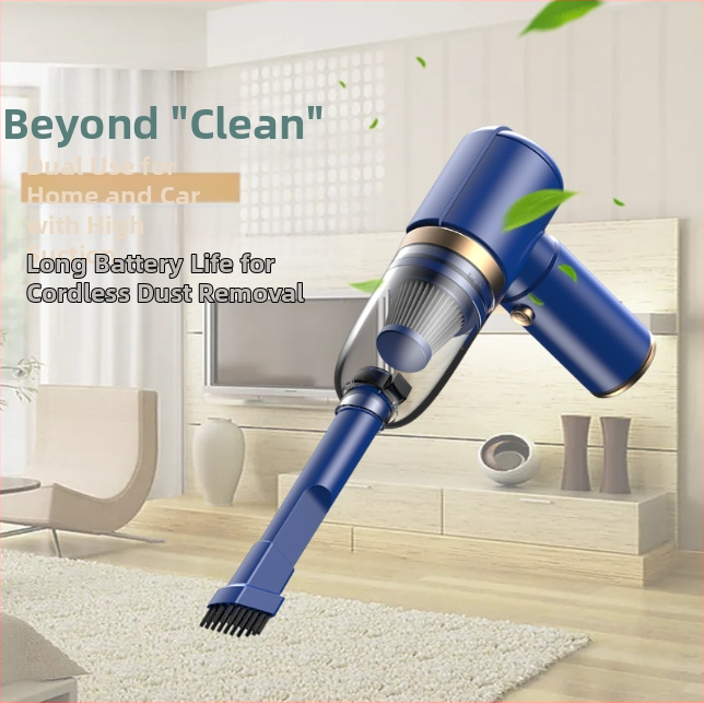 Bezdrôtový ručný vysávač do auta – mokré a suché, vstavaná batéria 2000–2500mAh, 40–60W, 3100–4000Pa, hluk <36dB