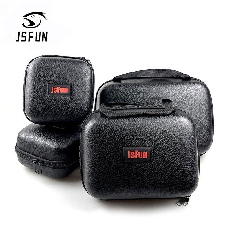 Geantă de depozitare pentru mulinetă de pescuit – jsfun EVA, impermeabilă, întărită, pentru montarea mulinetei