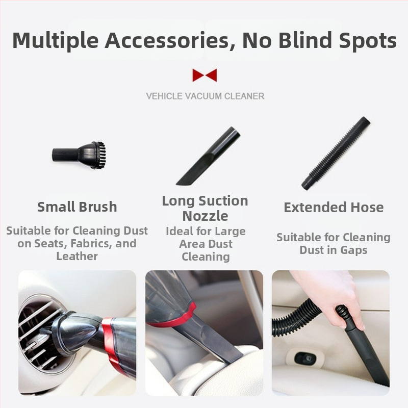 Ručný automobilový vysávač na mokro aj suché, bezdrôtový, 12V, 120W, 6000Pa