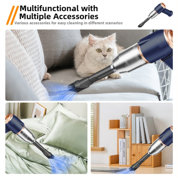 Безжична автомобилна прахосмукачка, преносима и компактна (60W; безжична; мокро и сухо почистване; всмукване 3100–4000Pa; вградена батерия 1600–2000mAh)