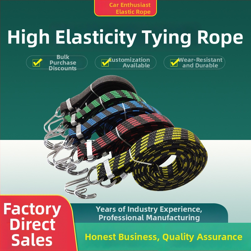 Prídavné viazacie lano pre bicykle a motocykle; vysoká elasticita, pevný ťah, dlhá životnosť; materiál: latex hodváb; nosnosť: 100; vhodné pre bicykle, elektrické bicykle a motocykle