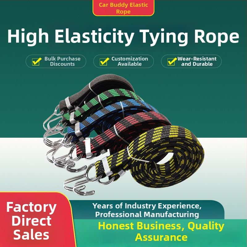 Prídavné viazacie lano pre bicykle a motocykle; vysoká elasticita, pevný ťah, dlhá životnosť; materiál: latex hodváb; nosnosť: 100; vhodné pre bicykle, elektrické bicykle a motocykle