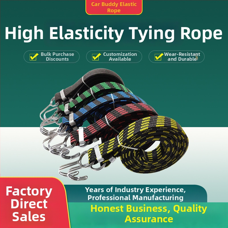 Prídavné viazacie lano pre bicykle a motocykle; vysoká elasticita, pevný ťah, dlhá životnosť; materiál: latex hodváb; nosnosť: 100; vhodné pre bicykle, elektrické bicykle a motocykle