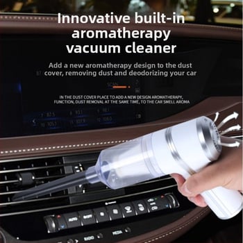 Bezdrôtový mokro-suchý autovysávač – nabíjateľný, 70W, 7,4V, 6000Pa, 200 cm kábel, kompaktný a prenosný