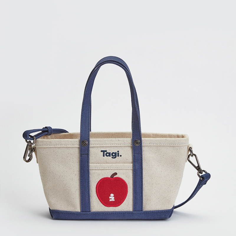 Plátená Tote taška - horizontálny štvorcový tvar, zips otvorenie, vnútorné vrecko na telefón, trojrozmerný vonkajší vzhľad, jeden ramenný popruh