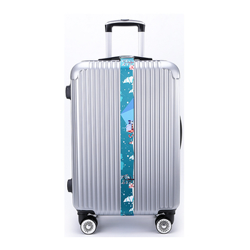 Bandă pentru bagaje din poliester, imprimare prin transfer termic, model cu o singură linie