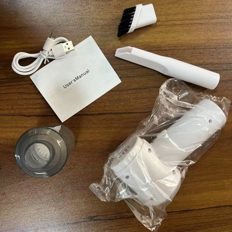 Ръчна прахосмукачка за кола, USB зареждане, вградена батерия ≤500mAh, 13–120W, всмукване <10kPa, кутия за прах