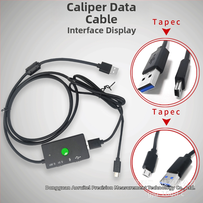 Orient Digitálny posuvný merací prístroj s USB dátovým káblom a Bluetooth pripojením pre prenos dát do počítača