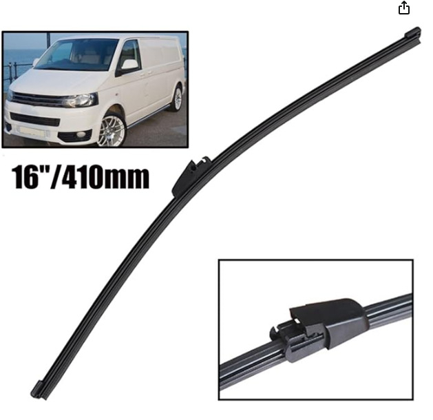 Brisač automobila X3 za VW T5 Transporter Caravelle Multivan 03-05, 180° kut brisanja, 12V, prirodni materijal